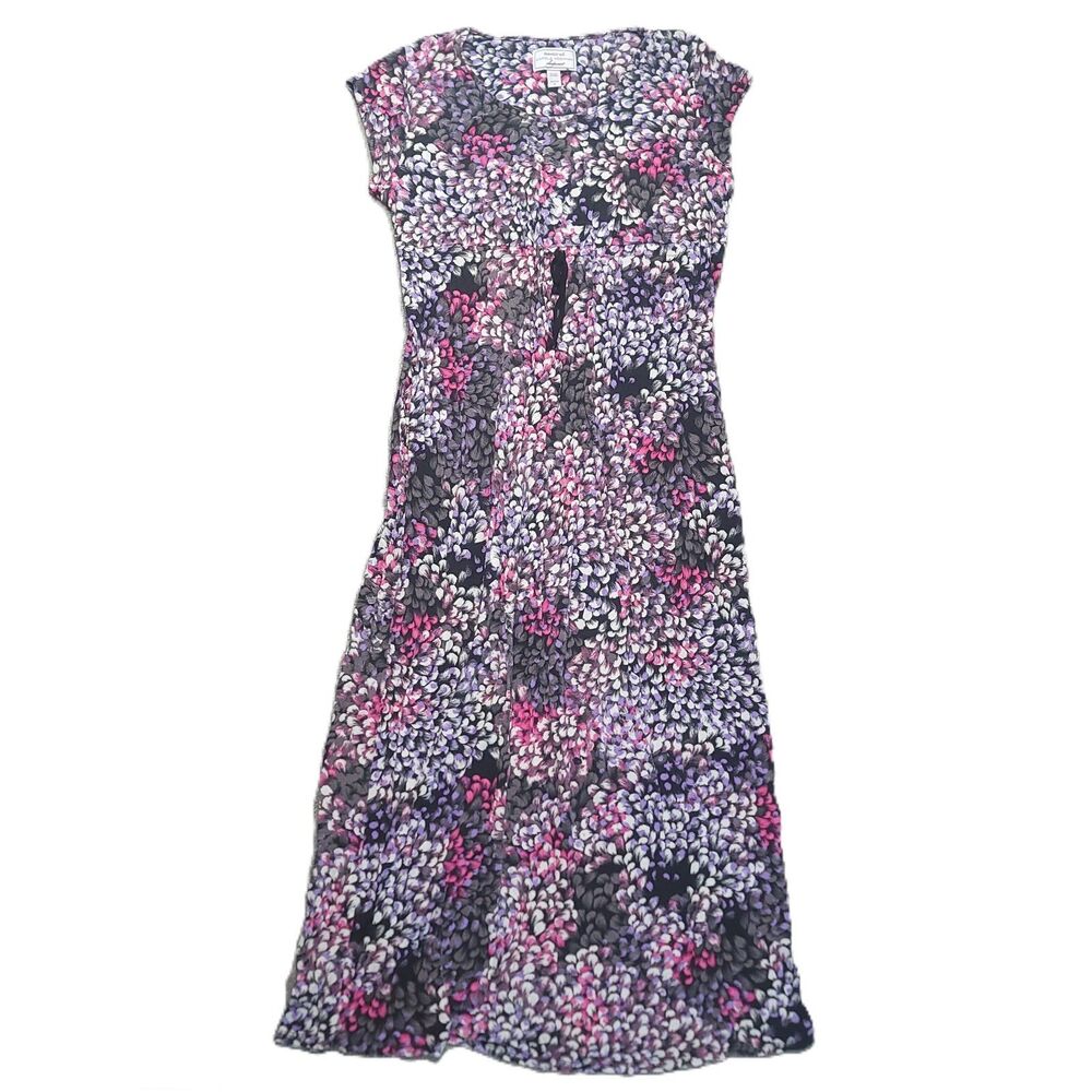 Carole Hochman Heavenly Soft Sleepwear Nightgown Womens S Pockets Maxi Dress